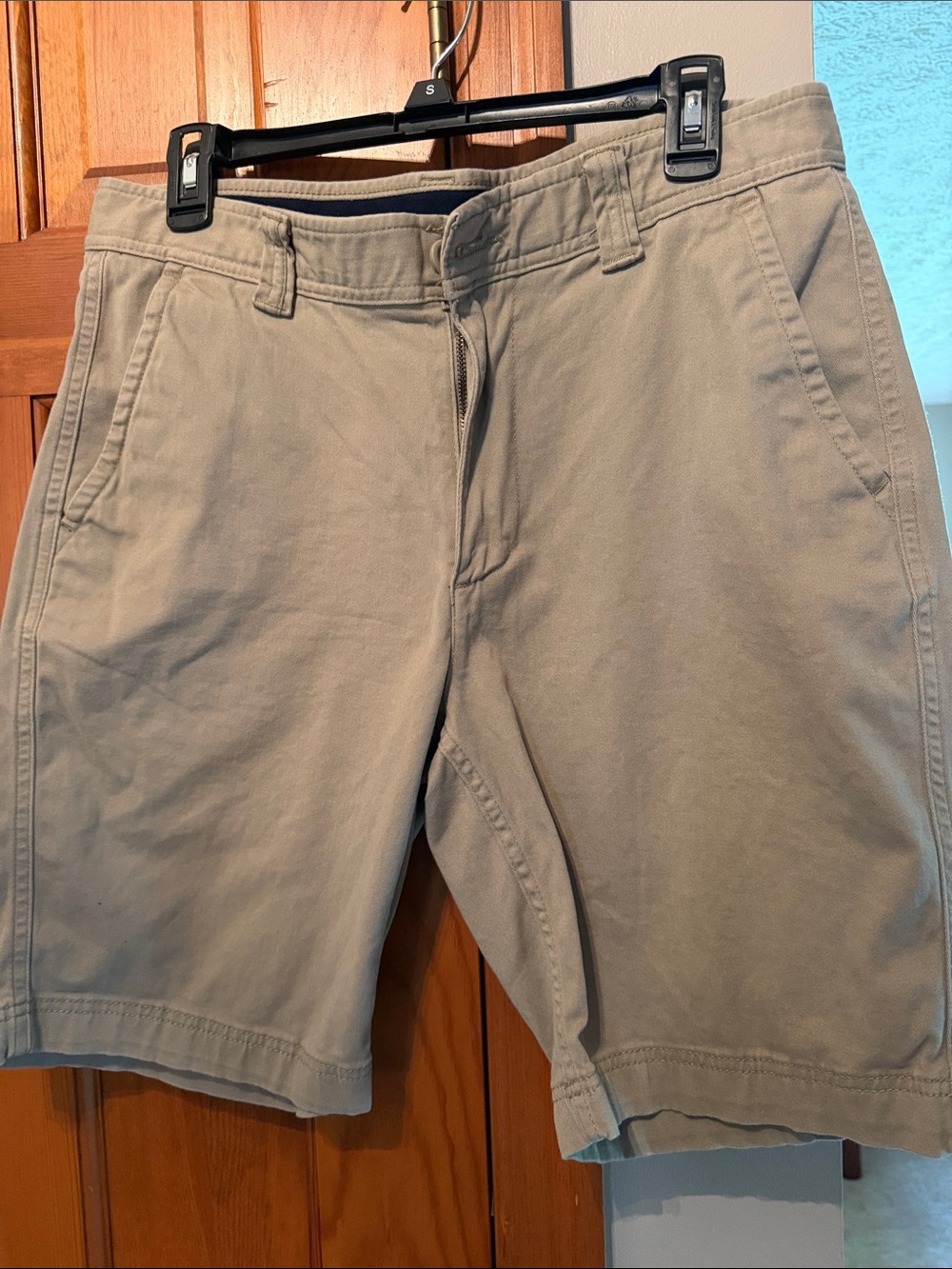 St. John's Bay Men's Flat-Front Khaki Shorts